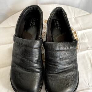 B.O.C. Born Concept Platform clogs Black 6.5 Leather women